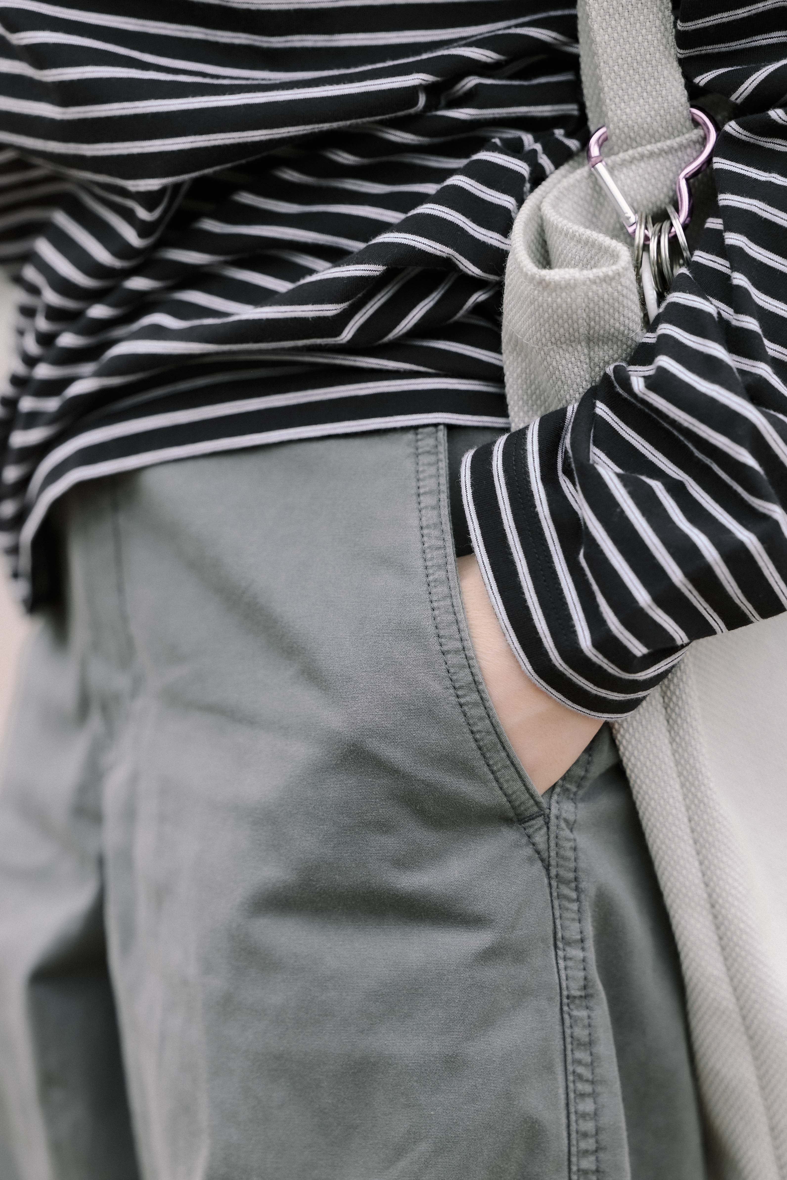 「生地や縫製の良さは裾に出る、と思います」榊原優佳（スタイリスト） |  ワイドイージーパンツほか_7DKI0L