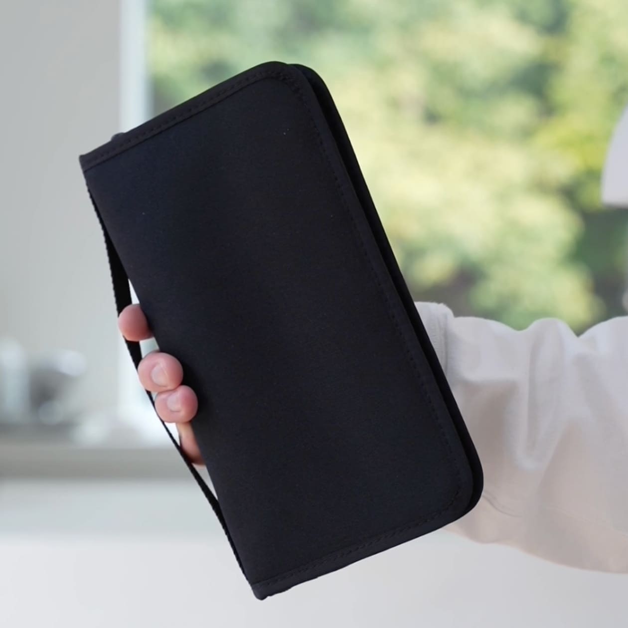 無印良品　ポリエステル パスポートケース クリアポケット付　お金の管理