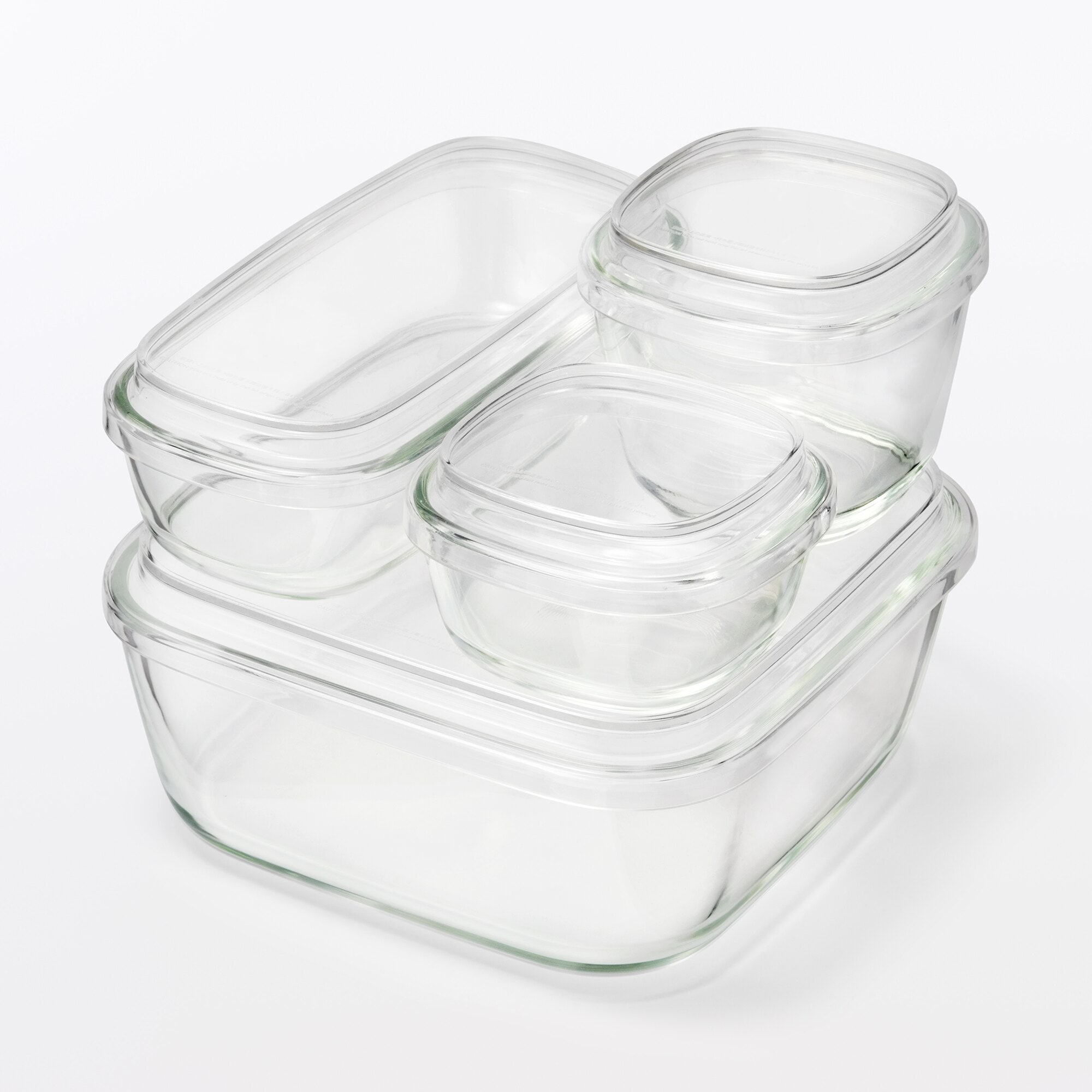 無印良品　蓋をしたままレンジで使える 耐熱ガラス容器