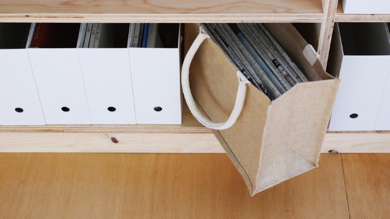 ジュートバッグ(お部屋の収納にも)