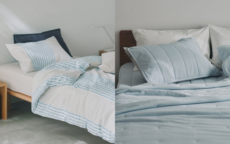 綿100％のふとん・寝具｜夏の眠りを涼しく快適に。
