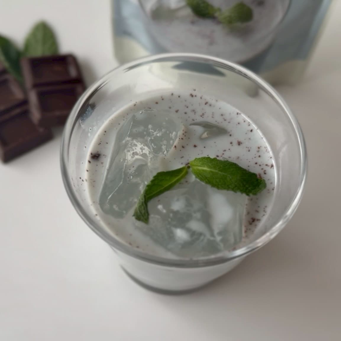 無印良品の『牛乳でつくる チョコミントラテ』