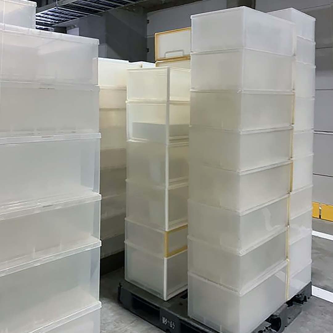 無印良品のプラスチック収納の回収