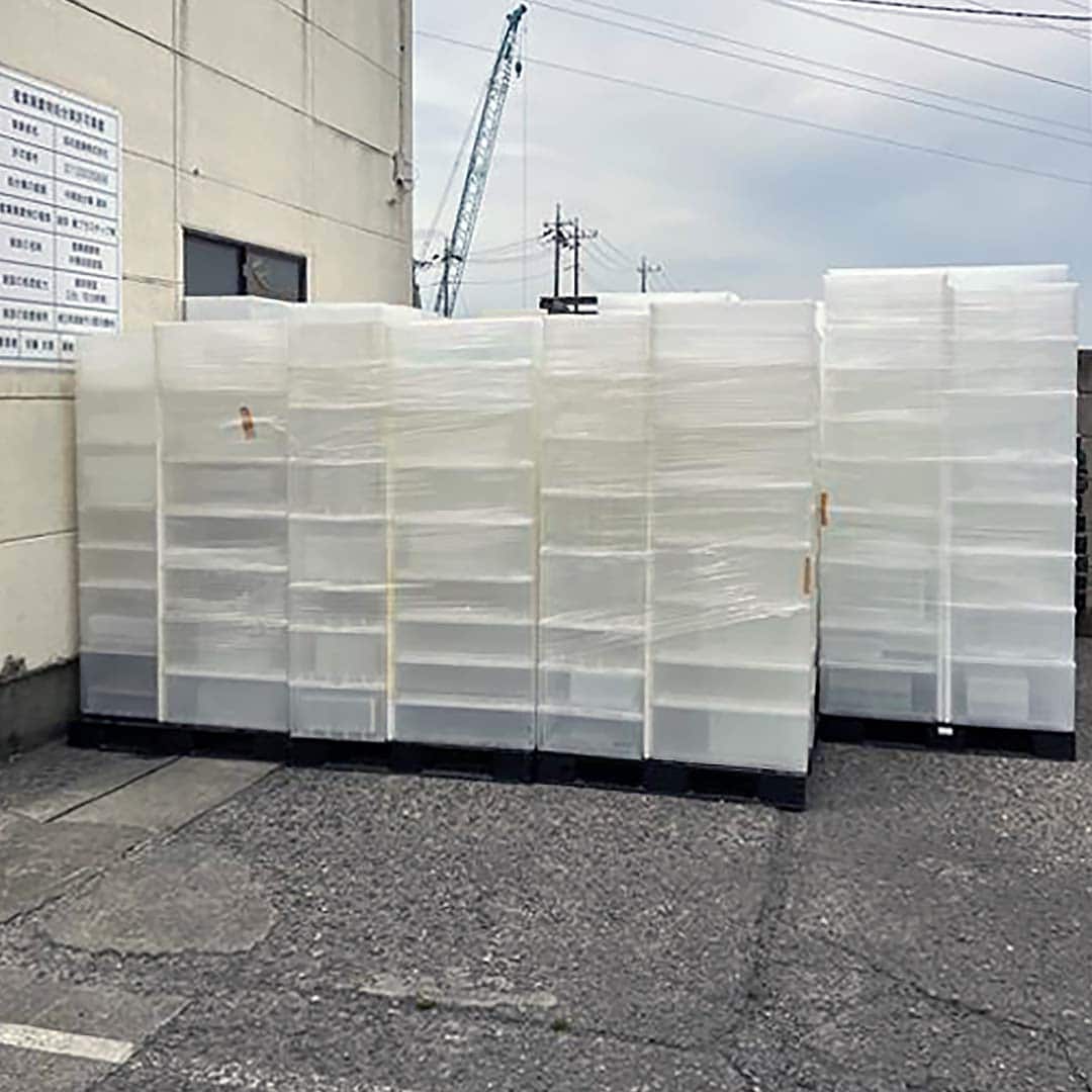 無印良品のプラスチック収納の回収