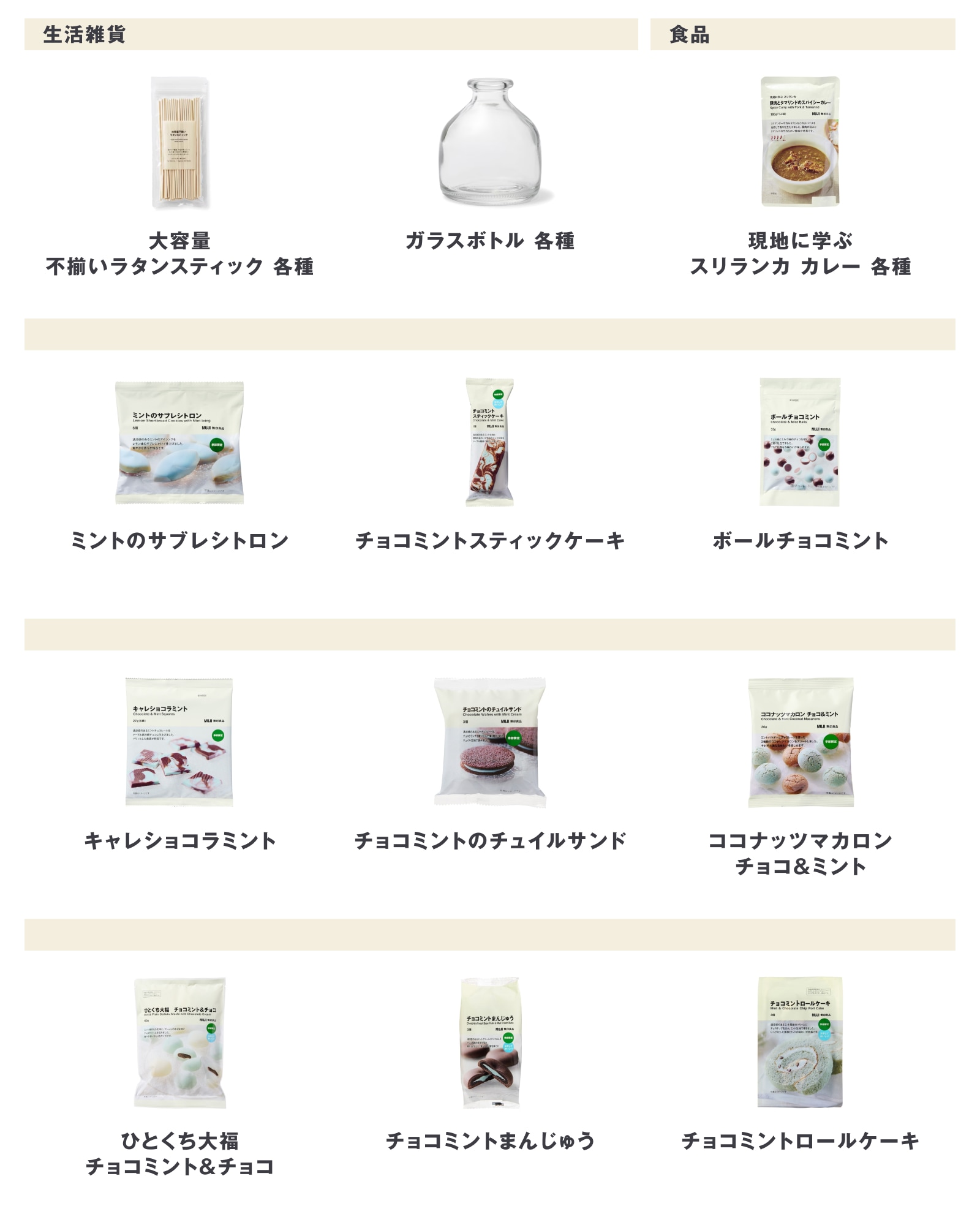 無印良品の2026年4月13日週の新商品まとめ