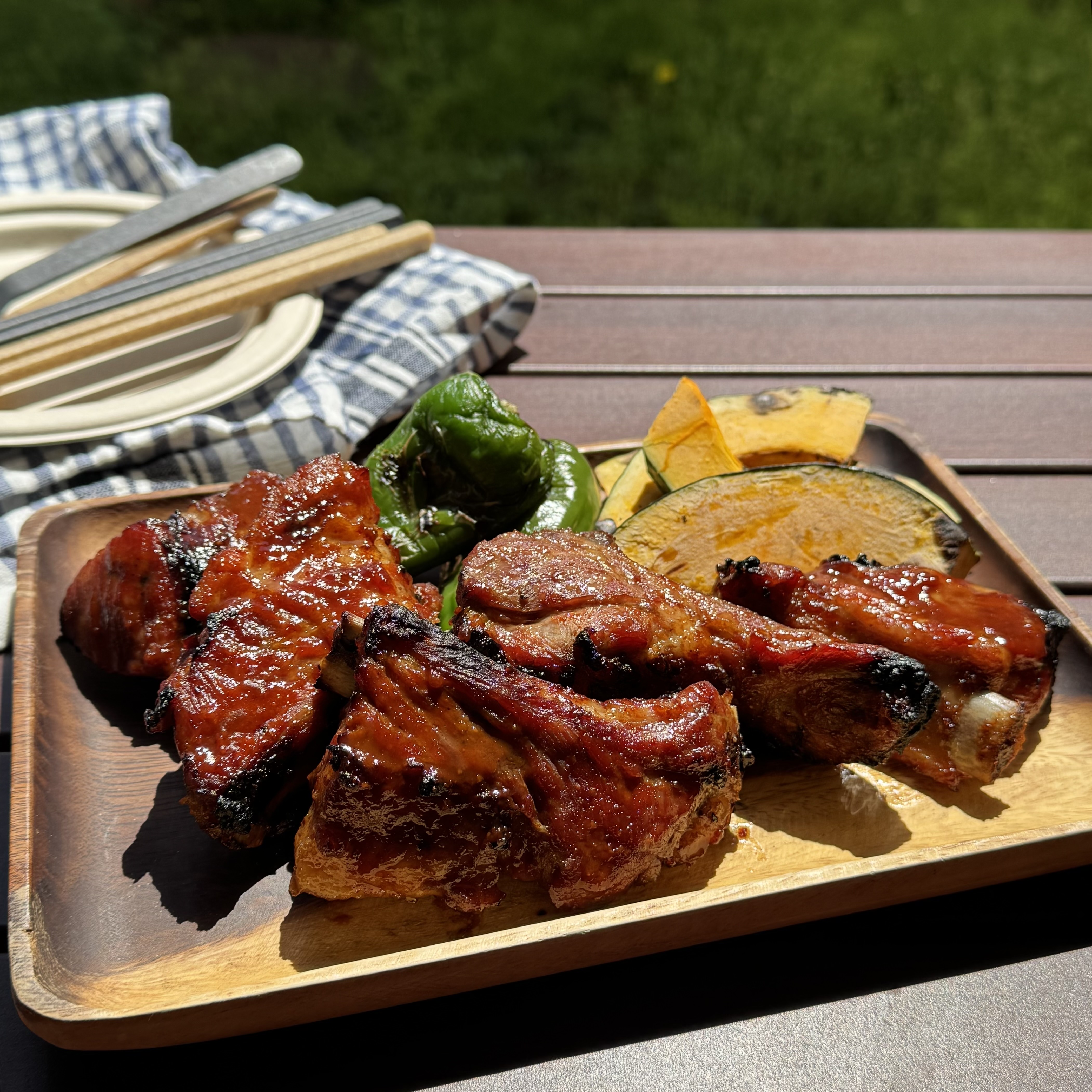 無印良品のアウトドアごはん 豚スペアリブのヤンニョム焼き