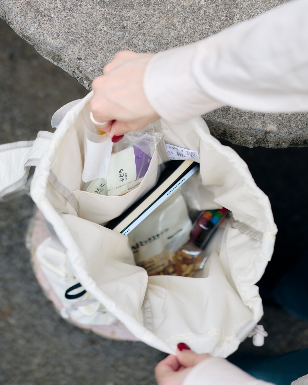 無印良品のリュック　撥水　リップストップ　リュックサック