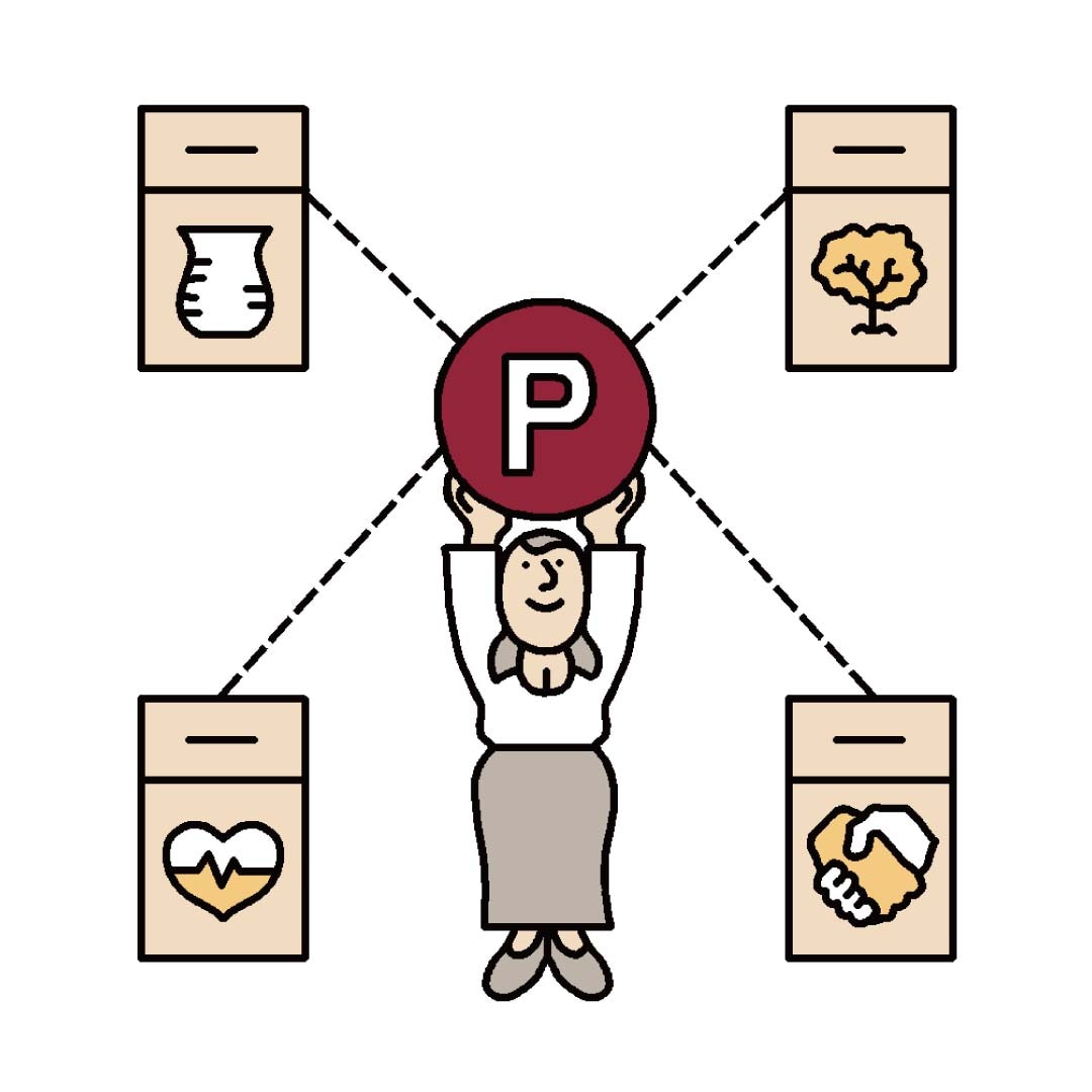 MUJI GOOD POINT は、さまざまな活動への寄付に使うこともできる