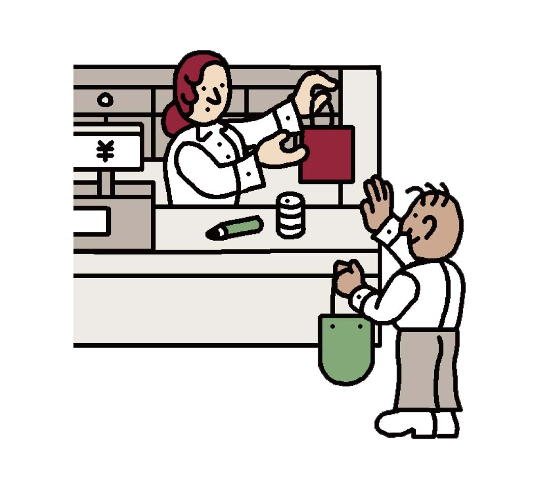 レジ袋を辞退しマイバッグを使うと、通常期は1ポイント／『GOOD POINT WEEK』期間中は5ポイント