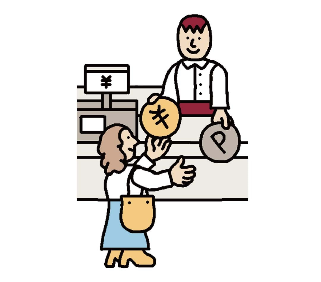 お店やオンラインでお買い物をすると、通常100円につき1ポイント／『GOOD POINT WEEK』期間中は5ポイント