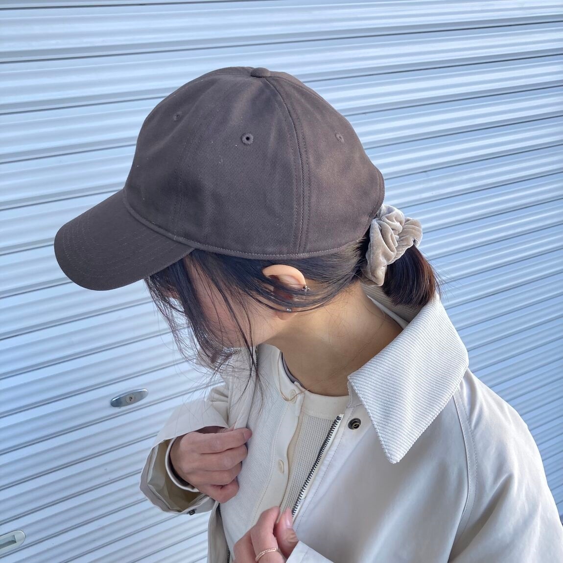 無印良品のUVカットコットンツイルキャップ
