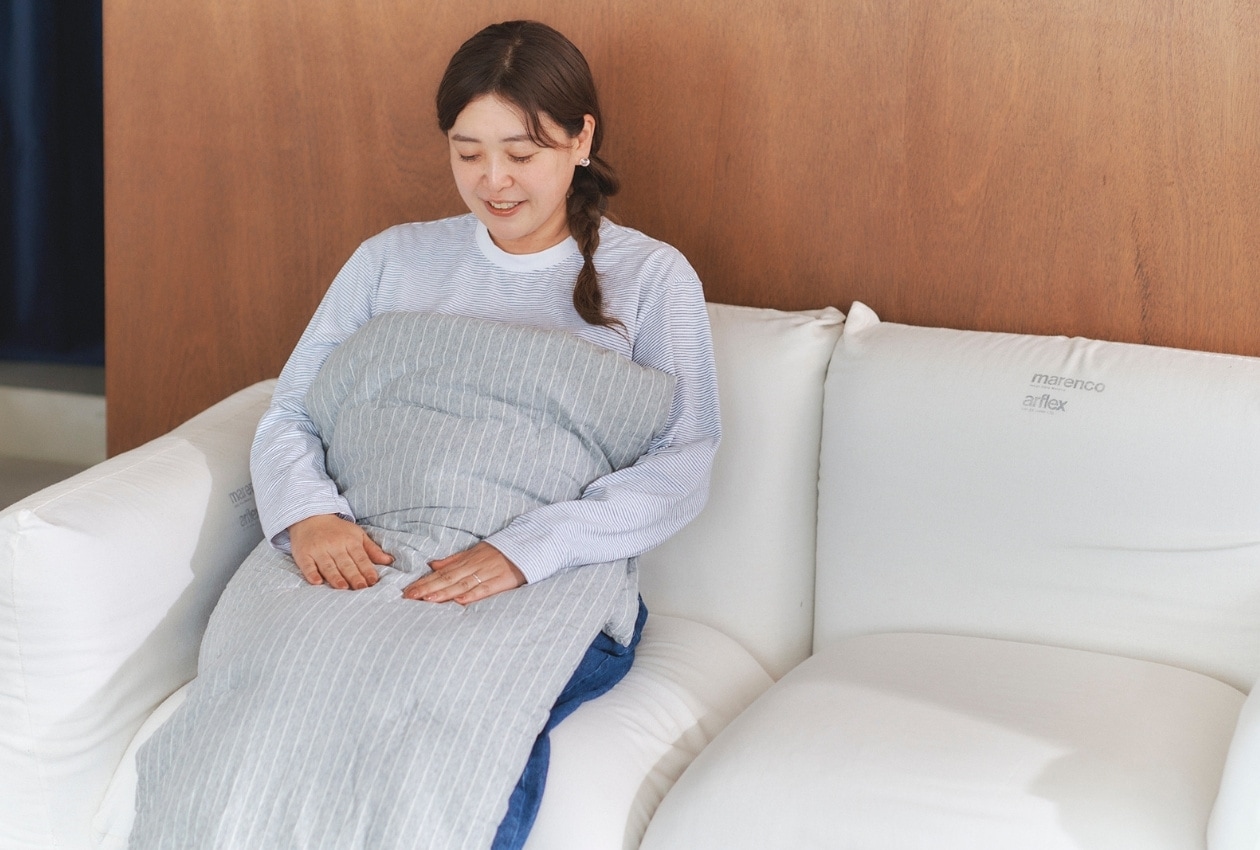 無印良品ひんやり綿「シートクッションロングタイプ」のよさを語るBさん