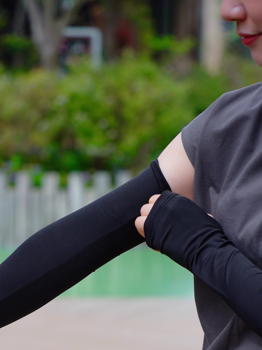 無印良品の涼感ＵＶカットフィットするアームカバー