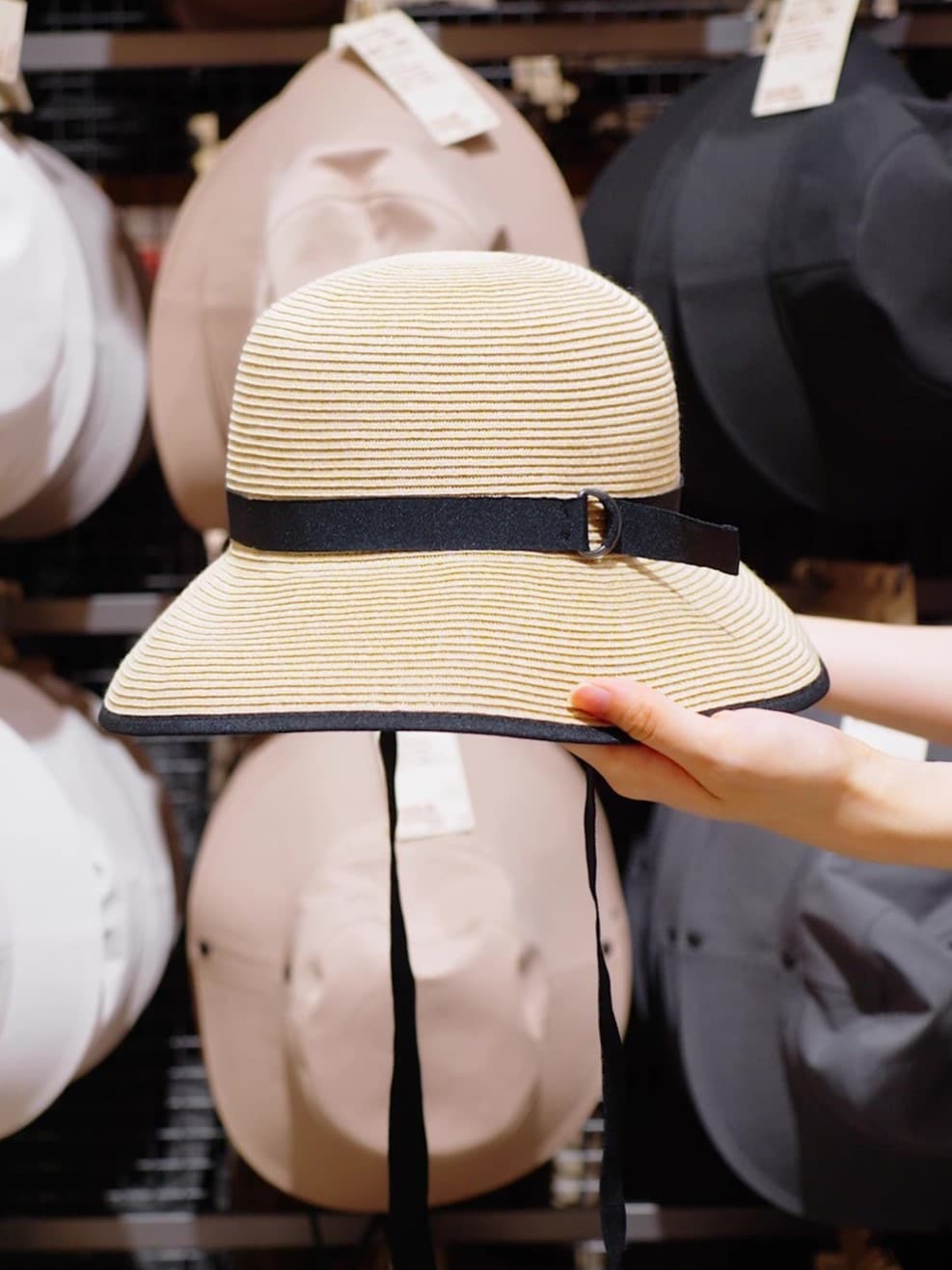 無印良品のＵＶカット洗えてたためるキャペリン