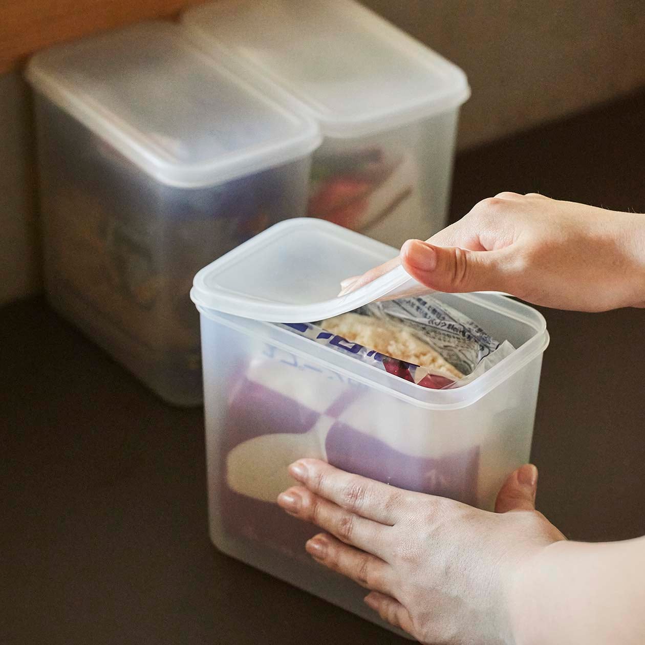 無印良品の粉もの保存容器