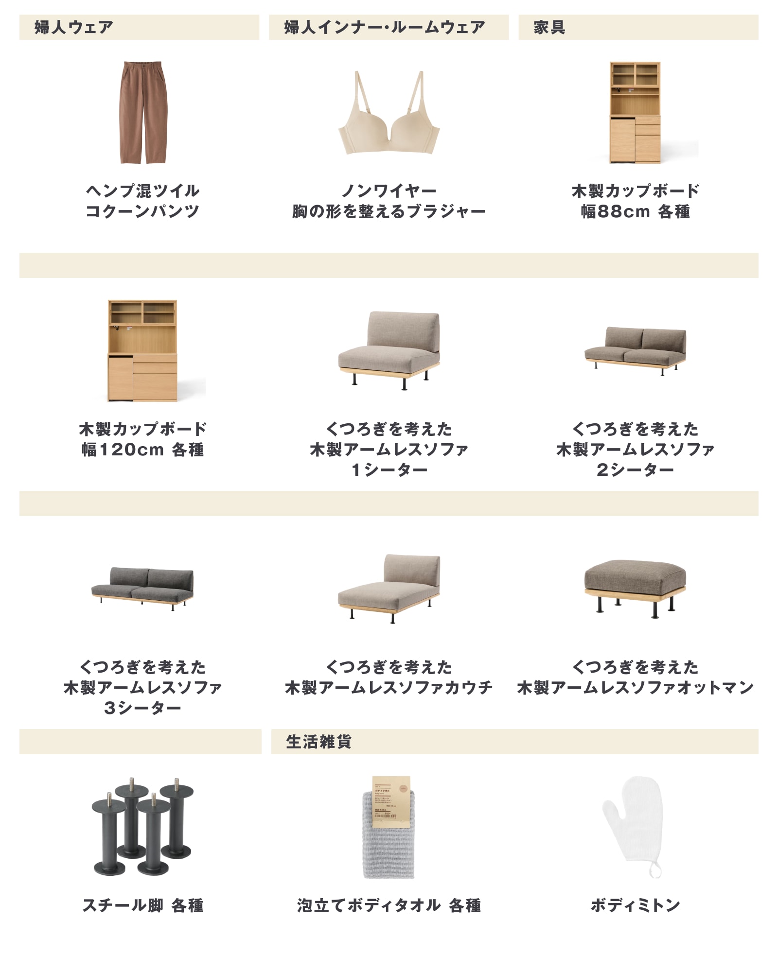 無印良品の2026年5月25日週の新商品まとめ