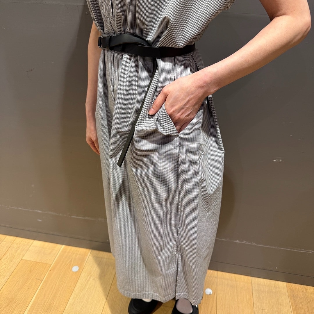 無印良品の『婦人 涼感 プルオーバーワンピース』を使ったスタッフコーディネート