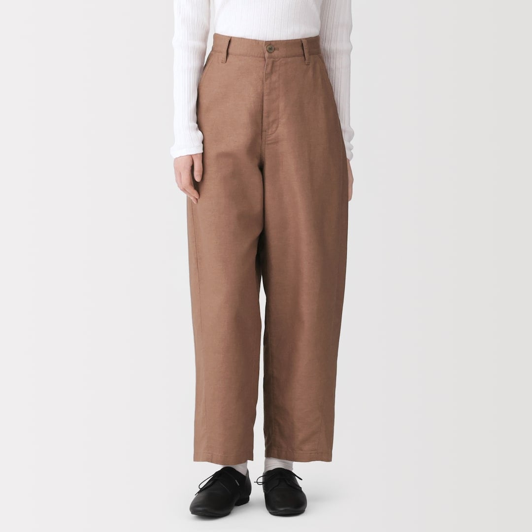 新商品 ｜ 丸みのある絶妙シルエット。ヘンプ混ツイル コクーンパンツ_y0jQLs