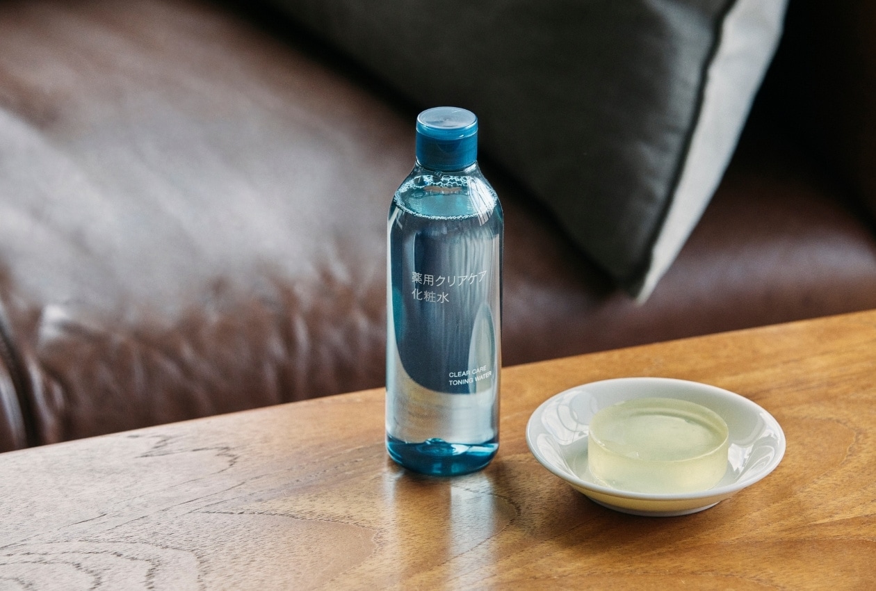 無印良品の精油の香り うるおい洗顔石けん ひのき &ラベンダーの香りと薬用クリアケア化粧水