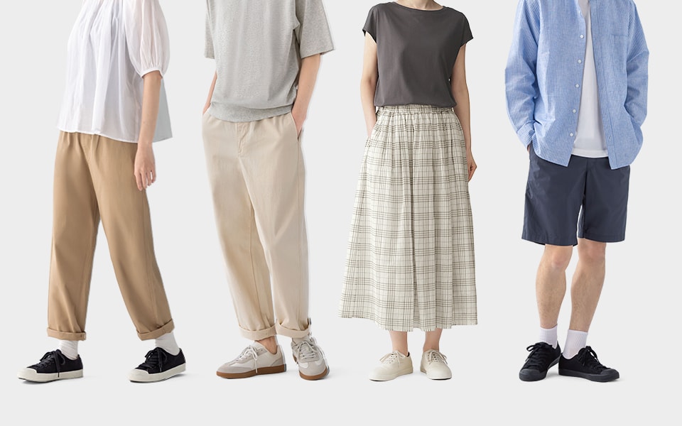 シルエットから探す、毎日のボトムス