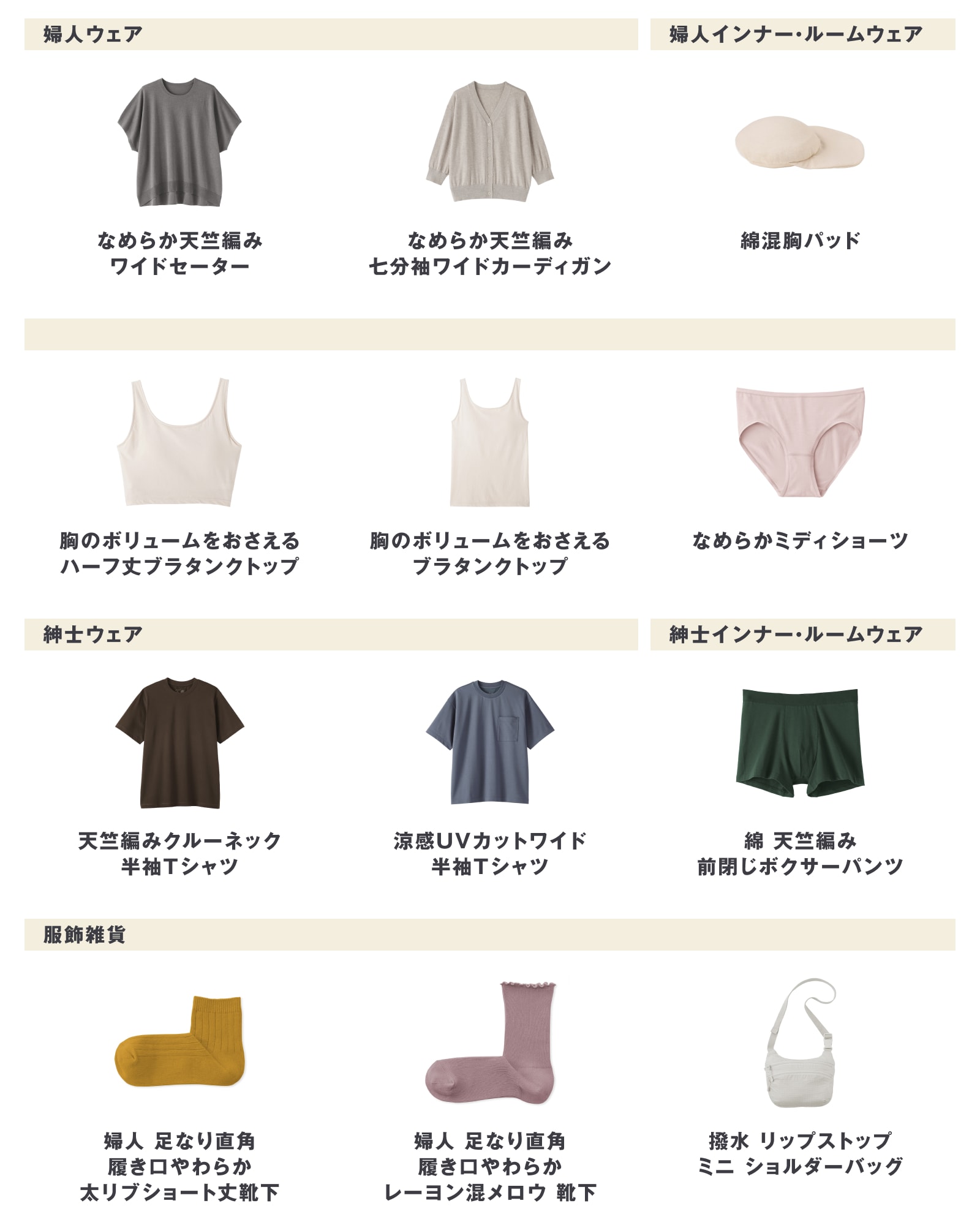 無印良品の6月8日週の新商品まとめ