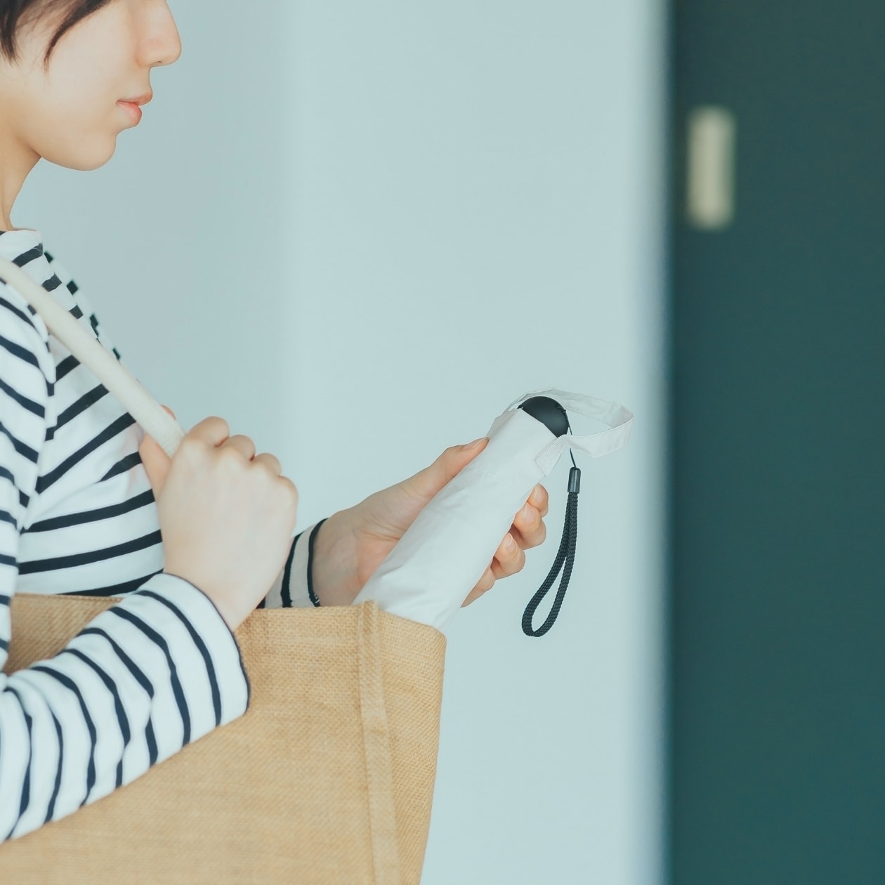 無印良品の遮熱性のある折りたたみ日傘