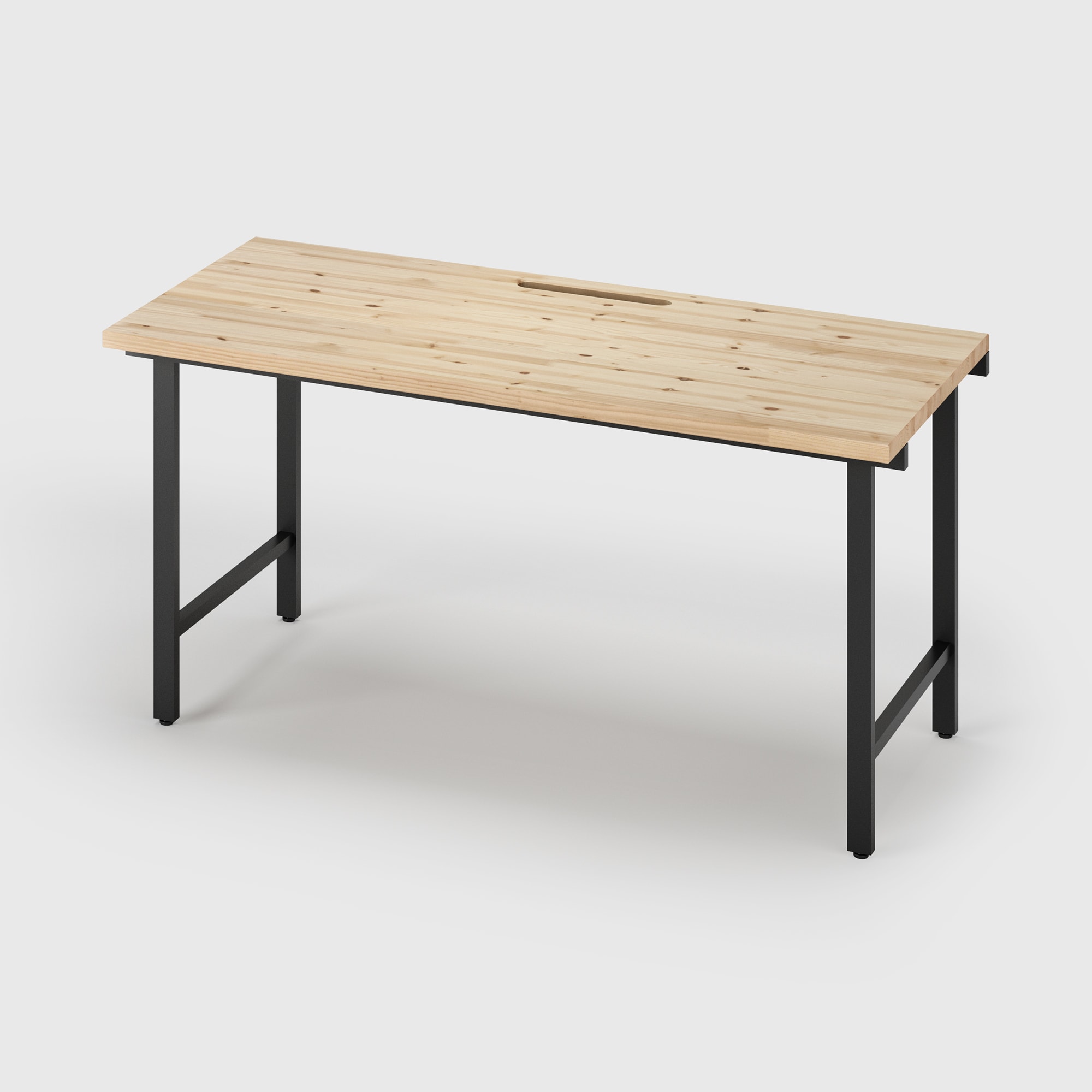 無印良品　デスク ブナ材　幅100cm✕奥行60cm✕高さ70cm 角パイプデスク 片面 奥行600・700mm 幅1400mm – 法人向け空間商材