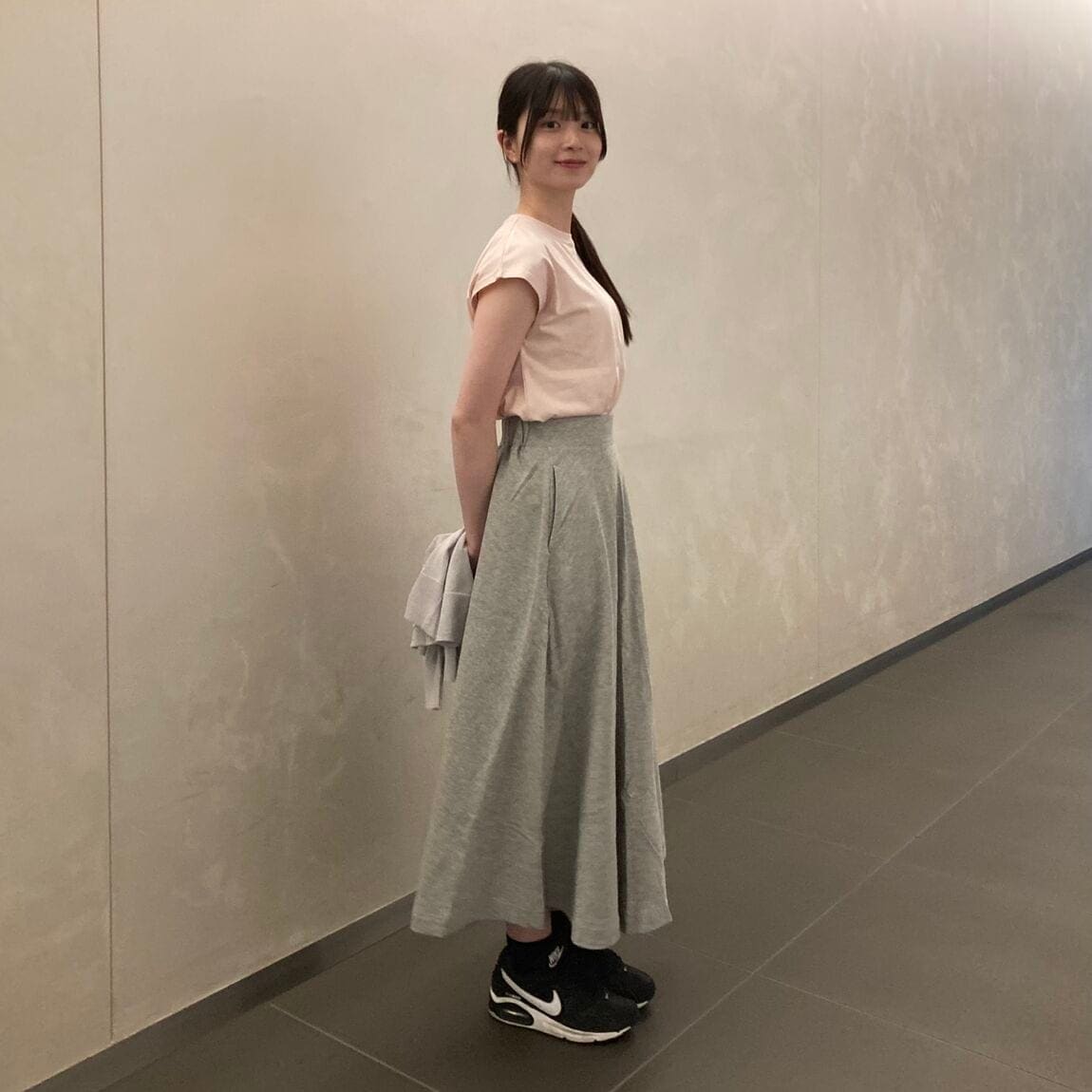 無印良品の『婦人 天竺編みフレンチスリーブTシャツ』
