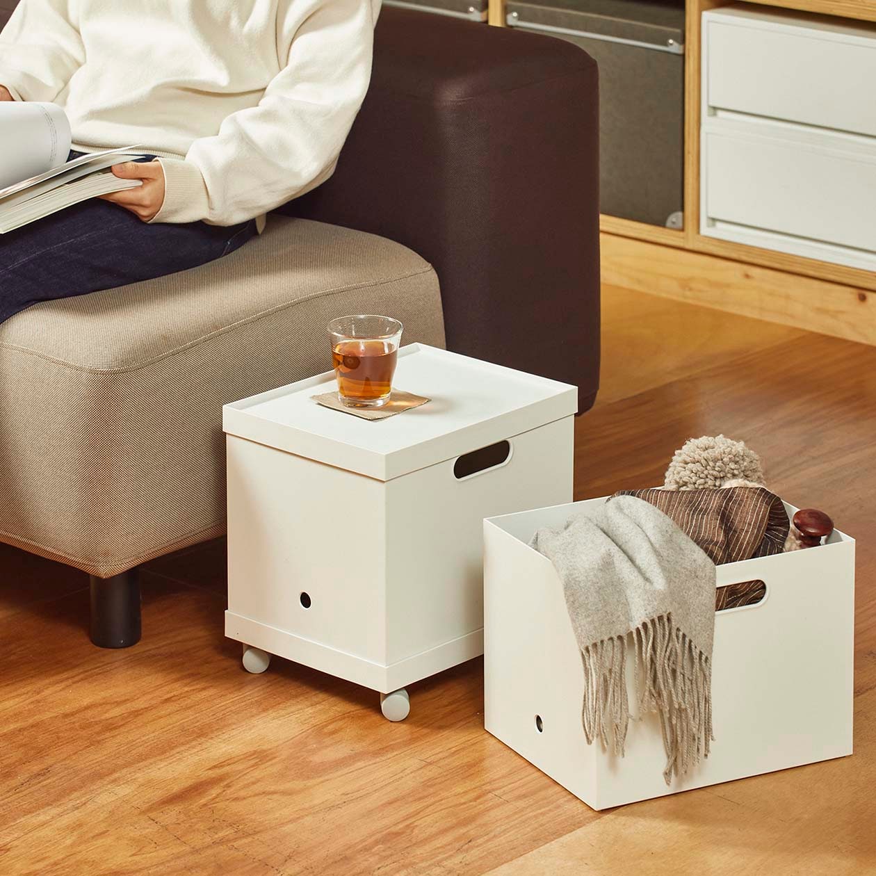 無印良品の 再生ポリプロピレン入り ファイルボックス スタンダード 25cm幅