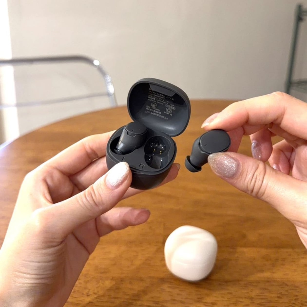 無印良品のワイヤレスイヤホン　カナル型
