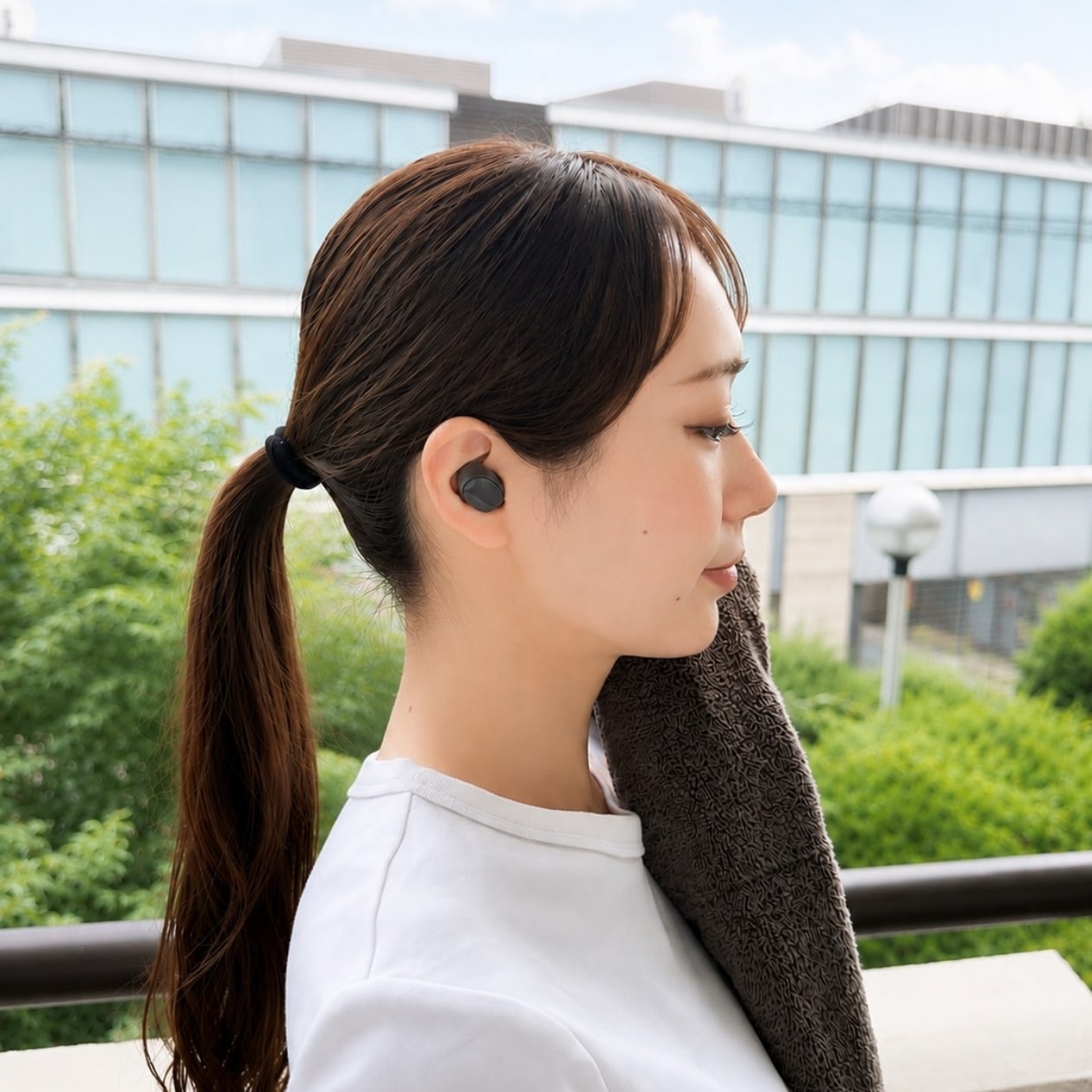 無印良品のワイヤレスイヤホン　カナル型