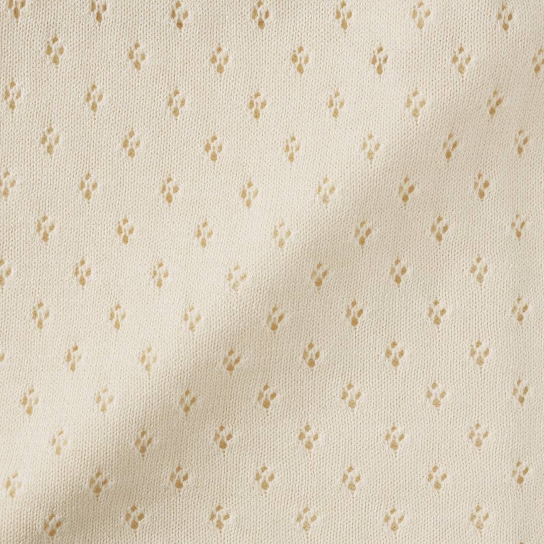 無印良品のコットン透かし編みニット ブラタンクトップ