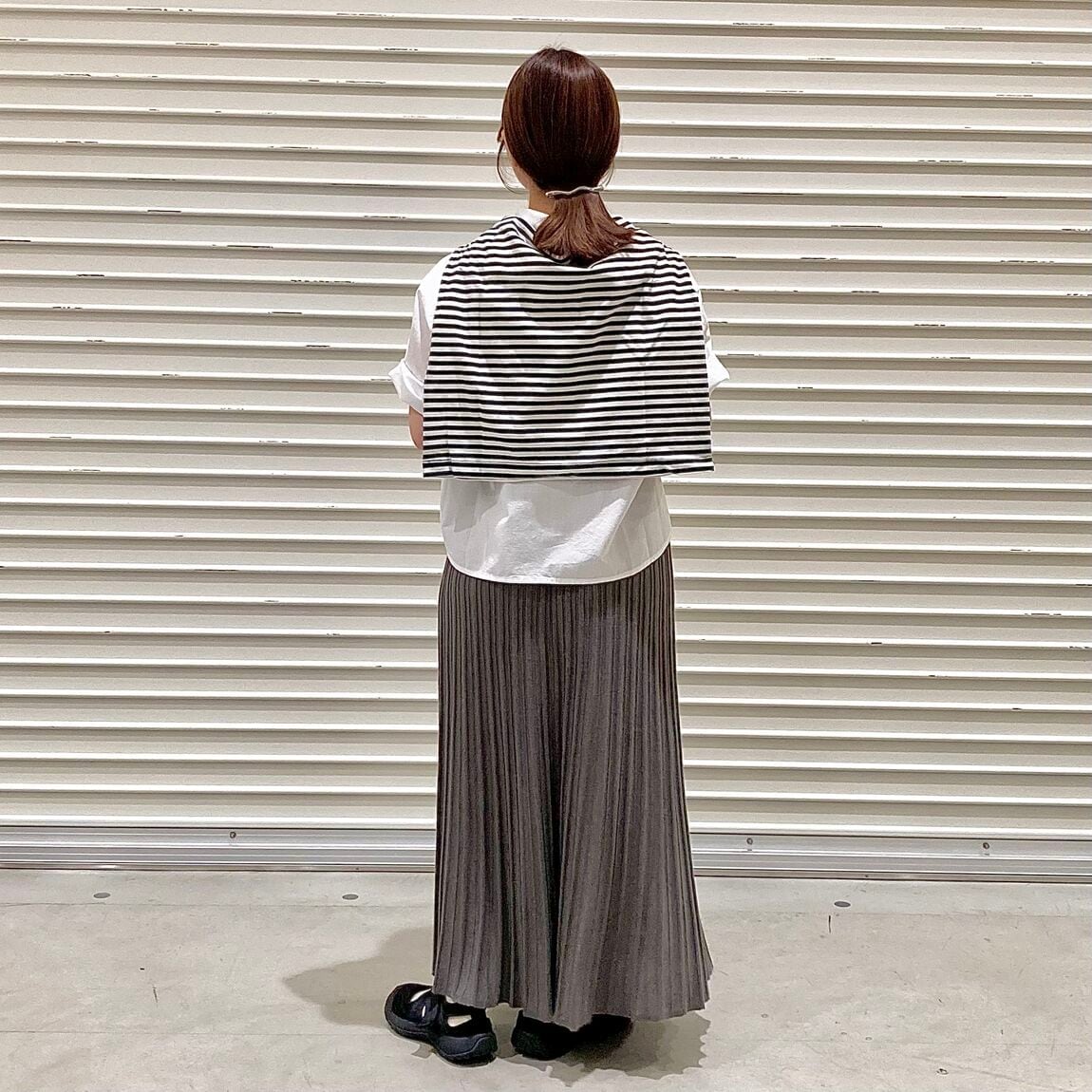 無印良品の『婦人 なめらかニットフレアスカート』