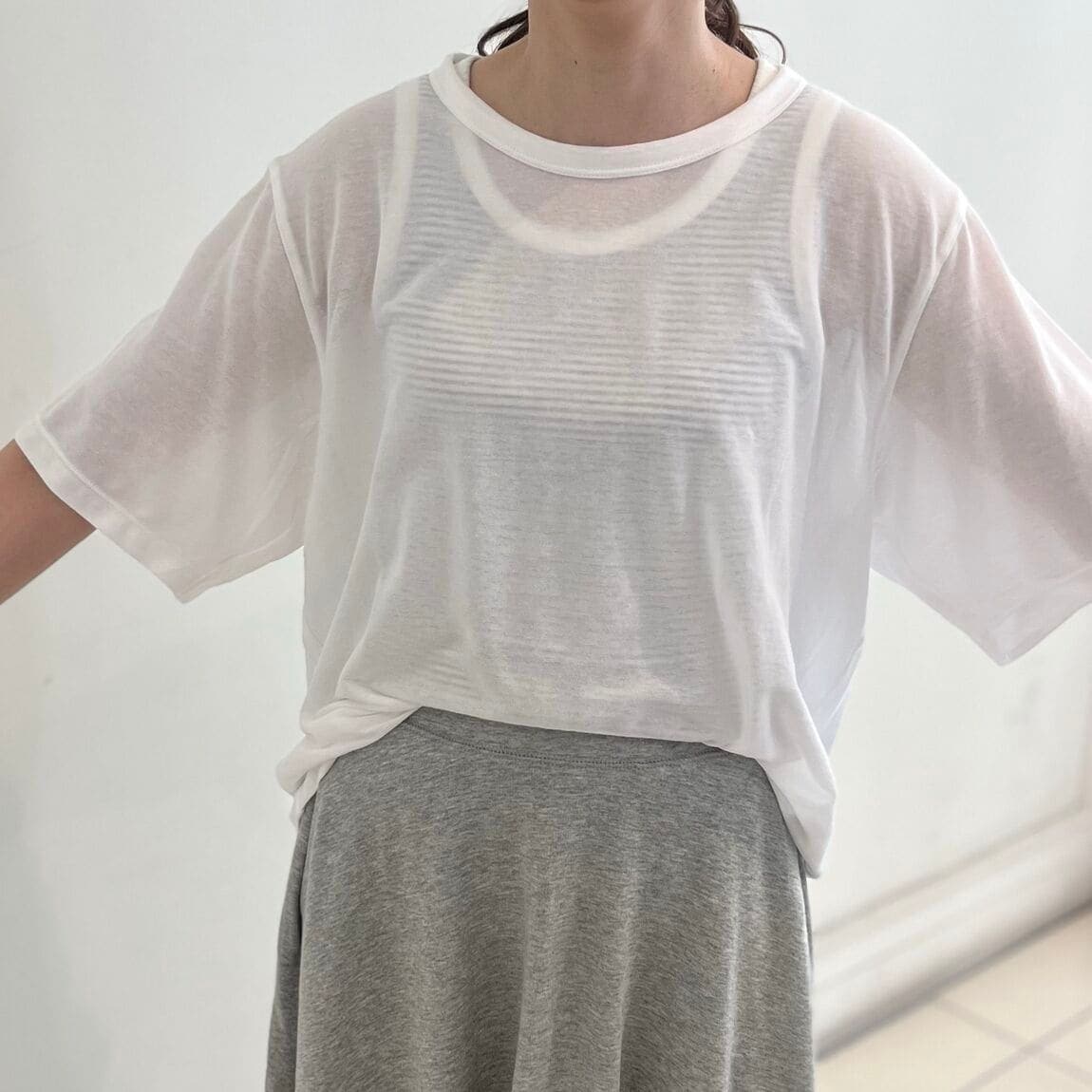 無印良品の『婦人 ライトスウェットフレアスカート』
