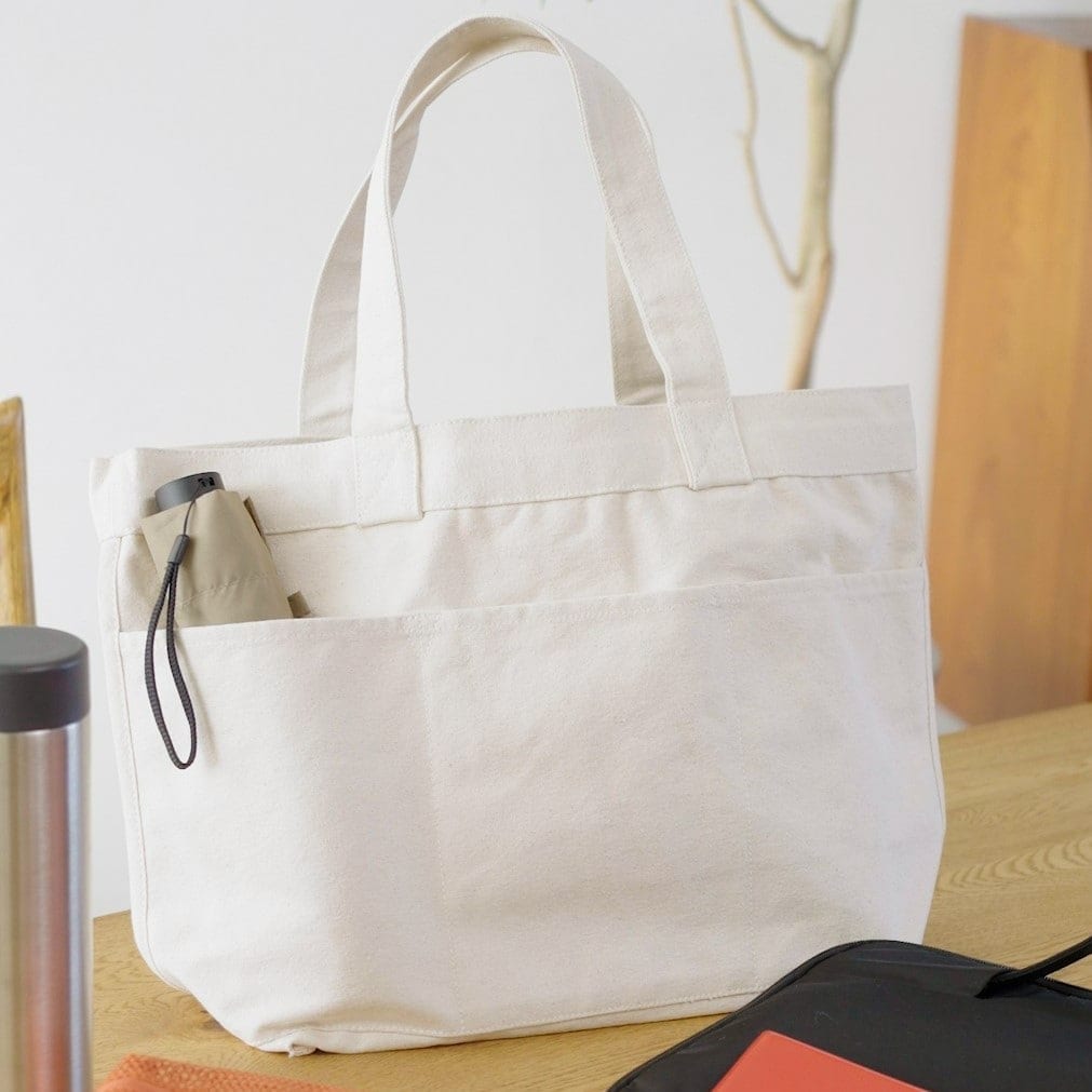 無印良品の帆布横型トートバッグ