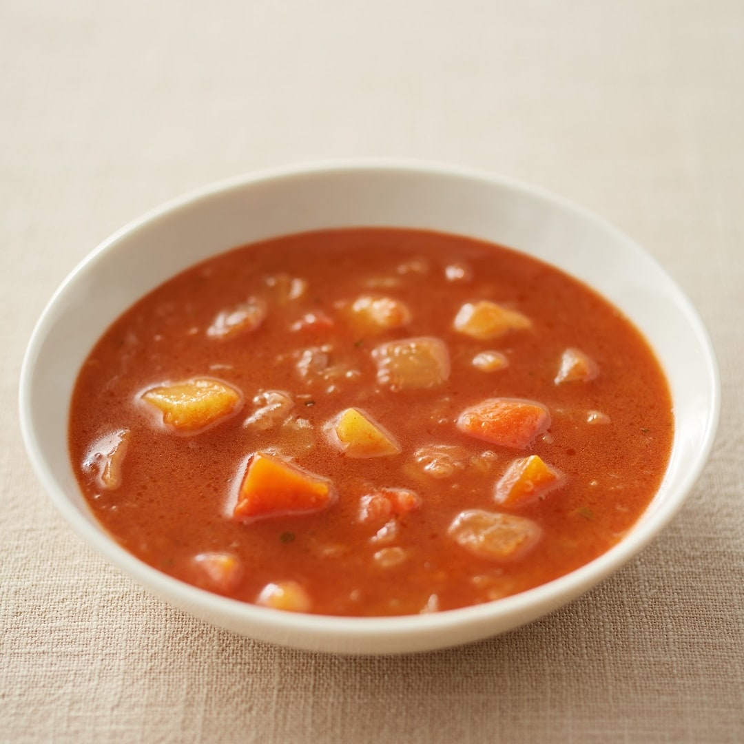 無印良品の長期保存 1/3日分の野菜を使った トマトスープ