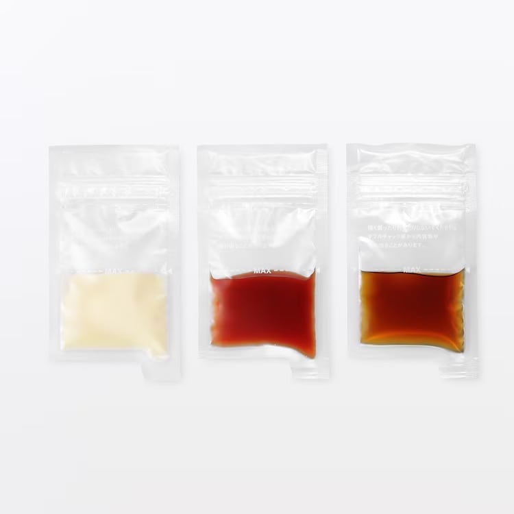 無印良品のチャック付き 調味料用小分け袋
