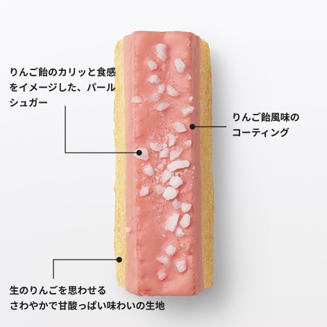 不揃いりんご飴風バウムの特長