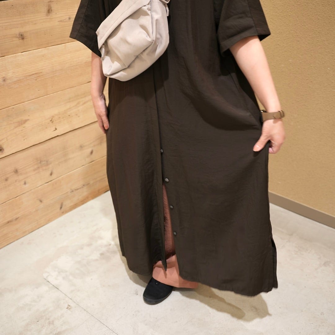 無印良品の『婦人 なめらか 五分袖ワンピース』