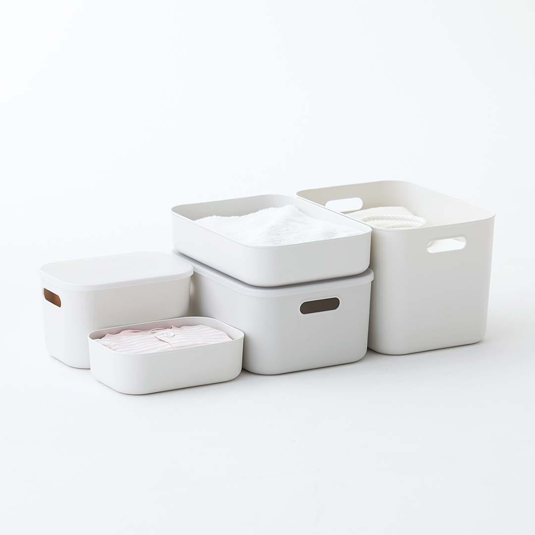 無印良品の やわらかポリエチレンケース