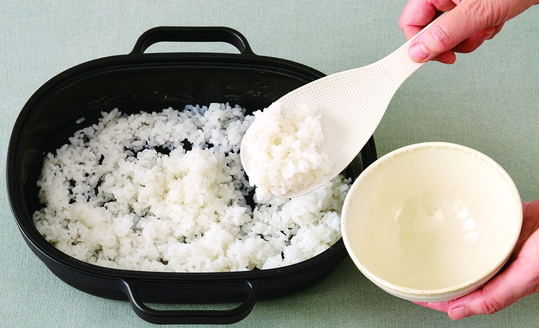 無印良品のレンジで焼き料理 グリルプレートで炊くごはん
