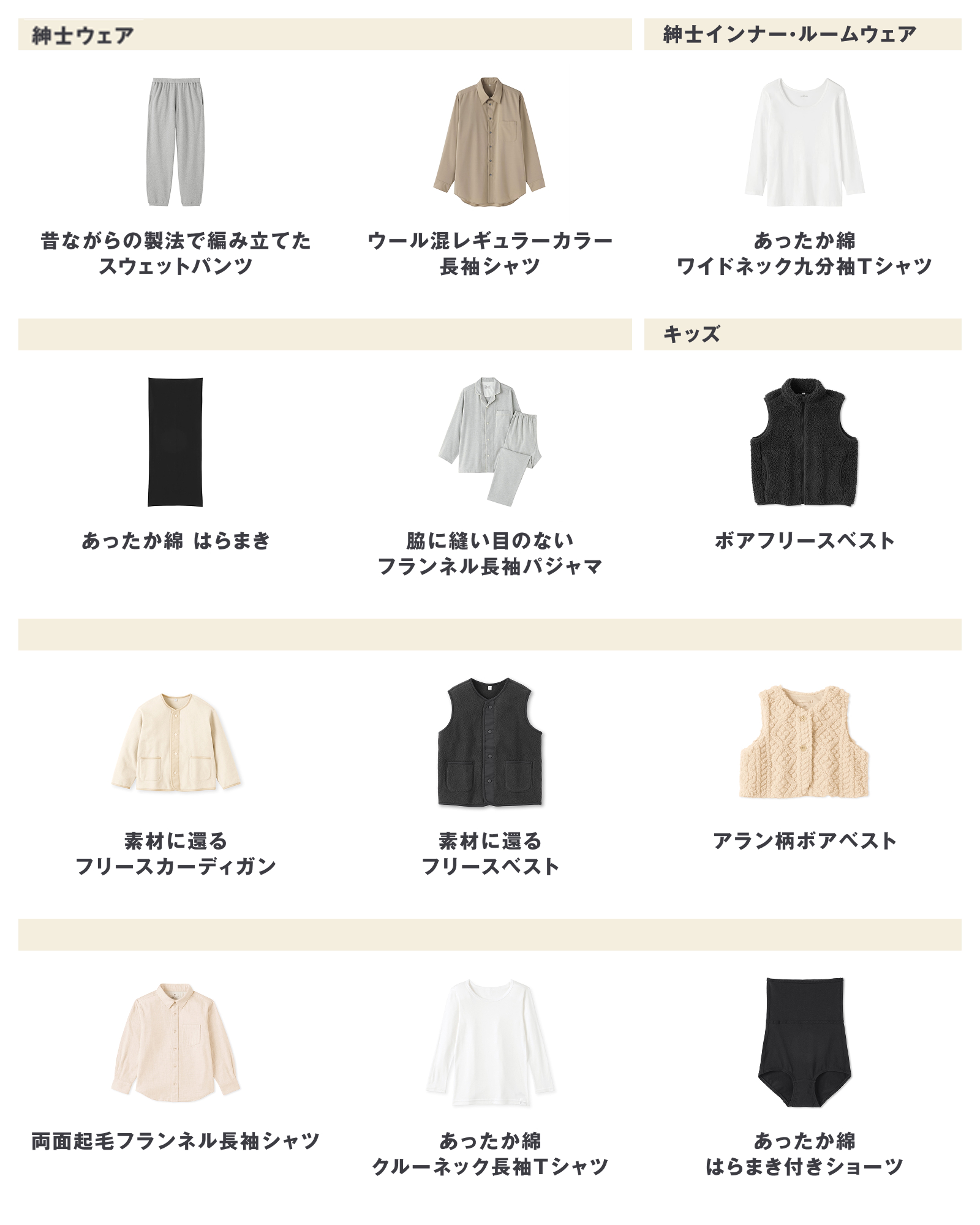 無印良品の2026年9月14日週の新商品まとめ