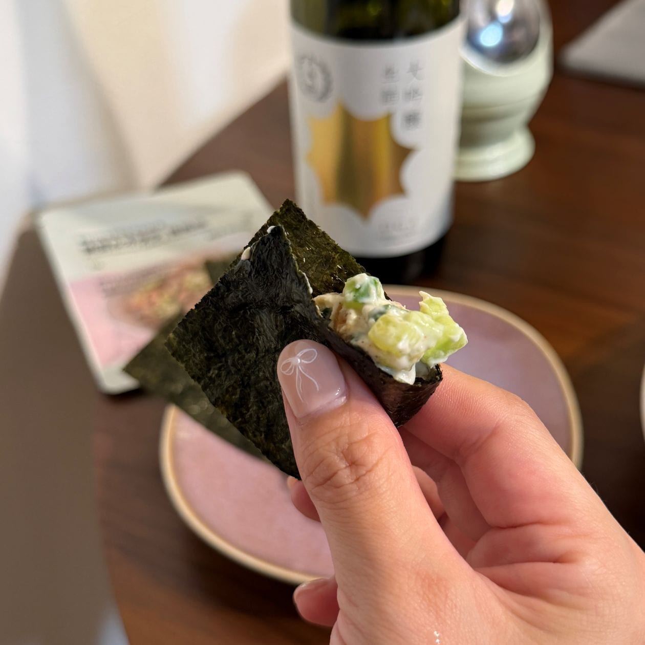 無印良品『素材の栄養おやつ たんぱく質 納豆＆オクラ 梅風味』を使ったおつまみ