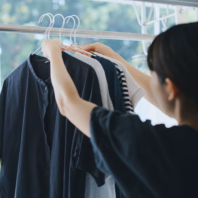 無印良品のアルミ洗濯用ハンガー