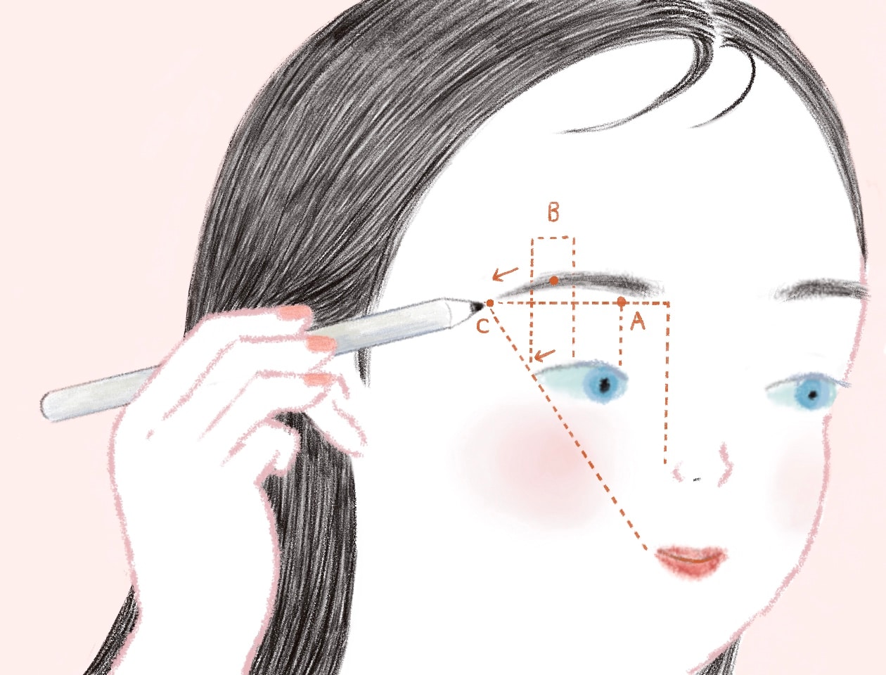 メイクアップアーティスト レイナさんが教える基本の眉毛の3点
