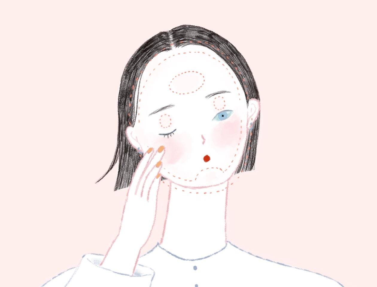 レイナさんに教わるクリームチークの入れ方