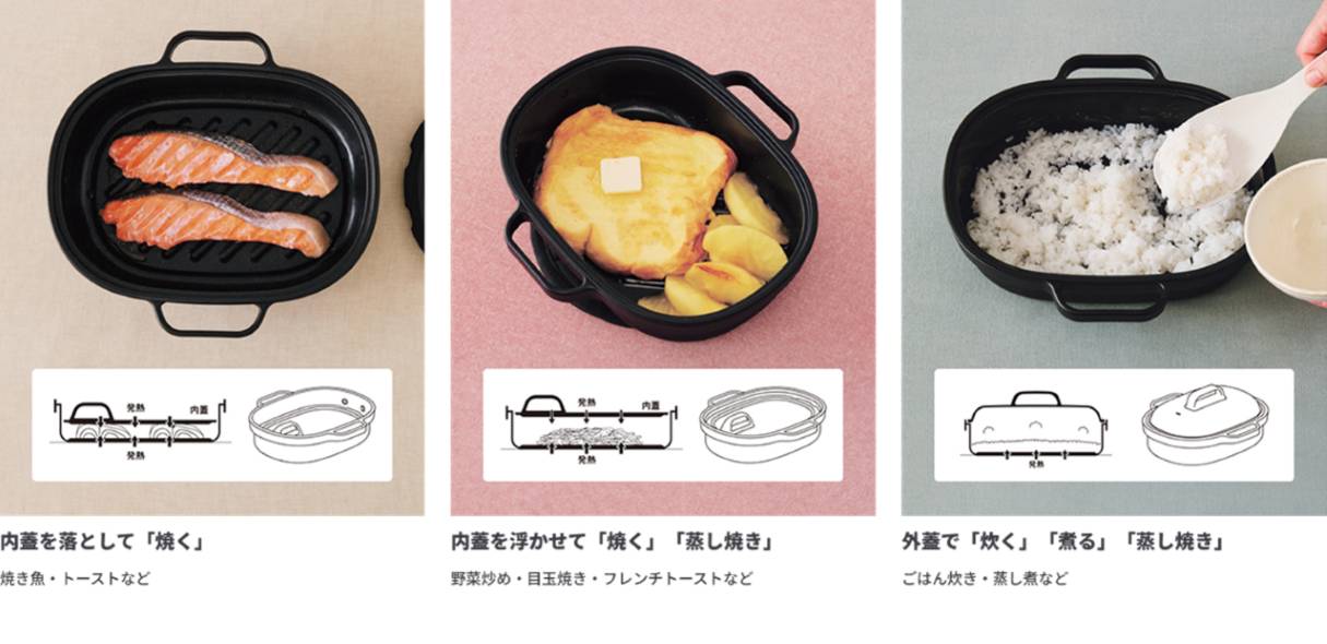 3つの調理スタイル