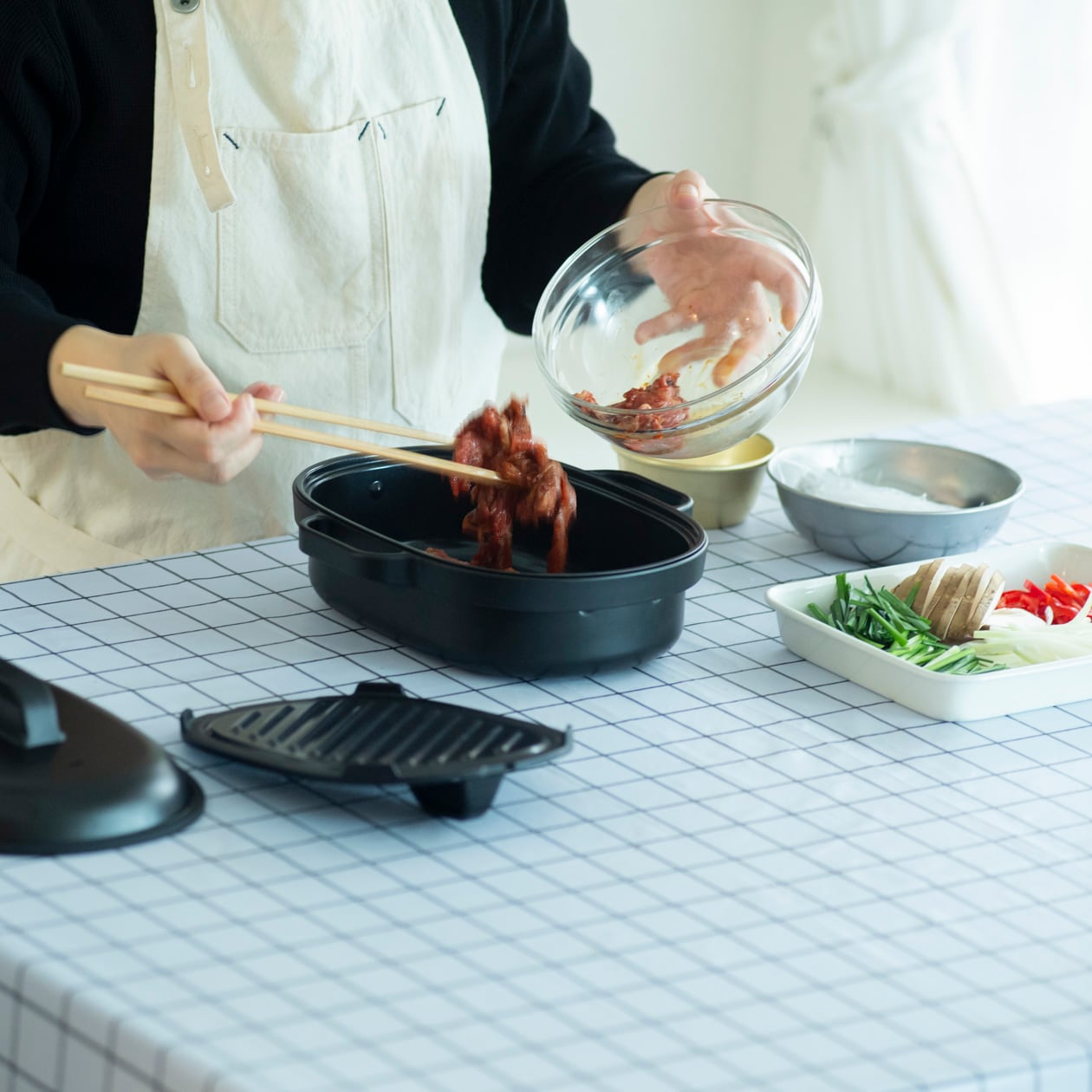 無印良品『レンジで焼き料理 グリルプレート』