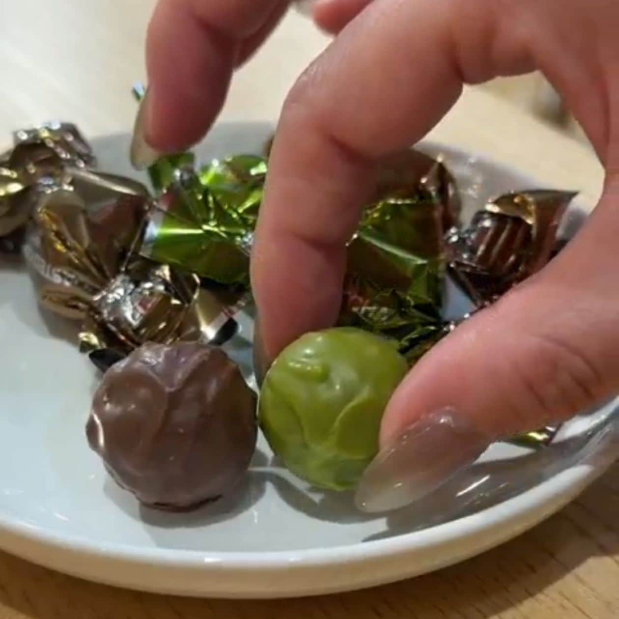 無印良品のボンボンショコラ 宇治抹茶＆ほうじ茶