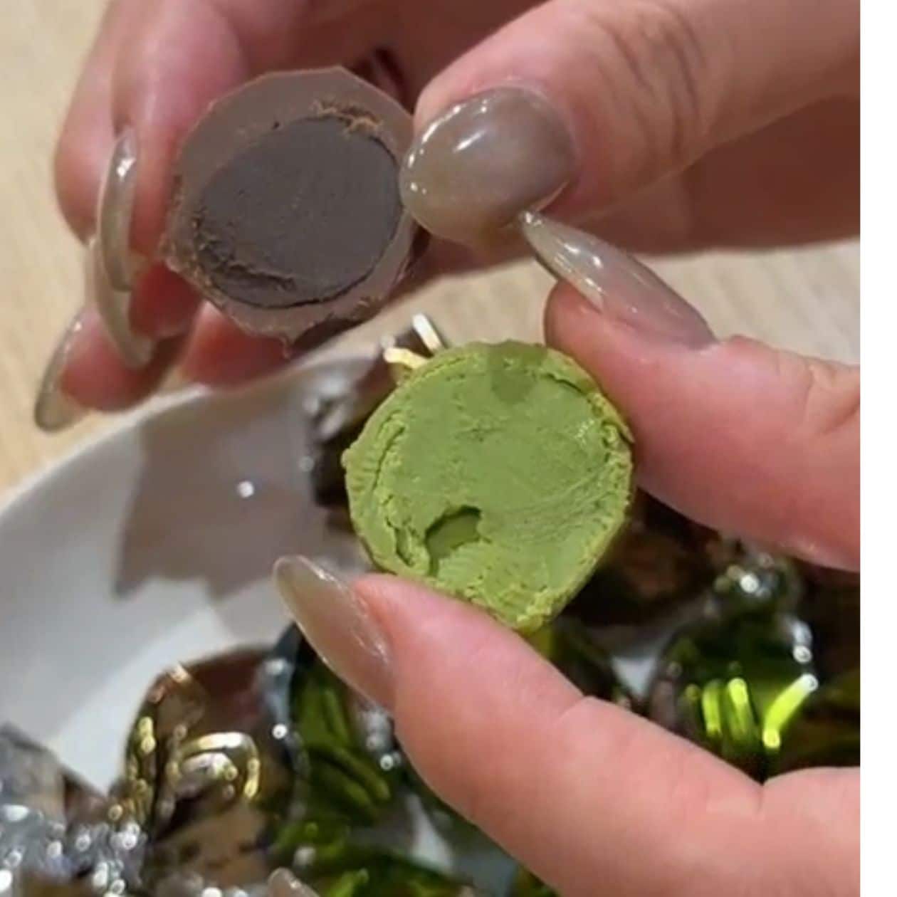 無印良品のボンボンショコラ 宇治抹茶＆ほうじ茶